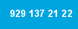 929 137 21 22 929 137 21 22